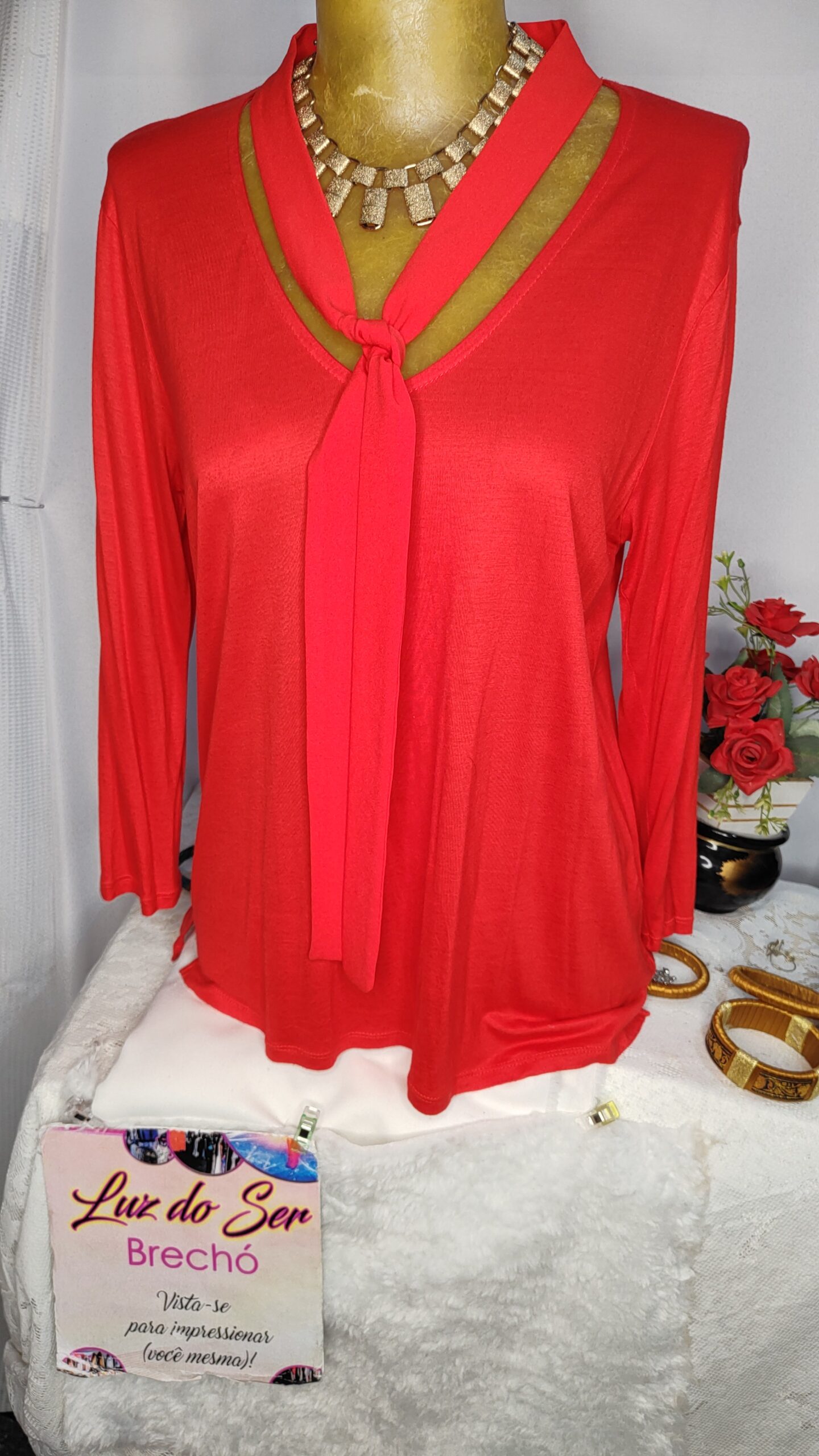 Blusa de Malha. Linda Demais. Tam P