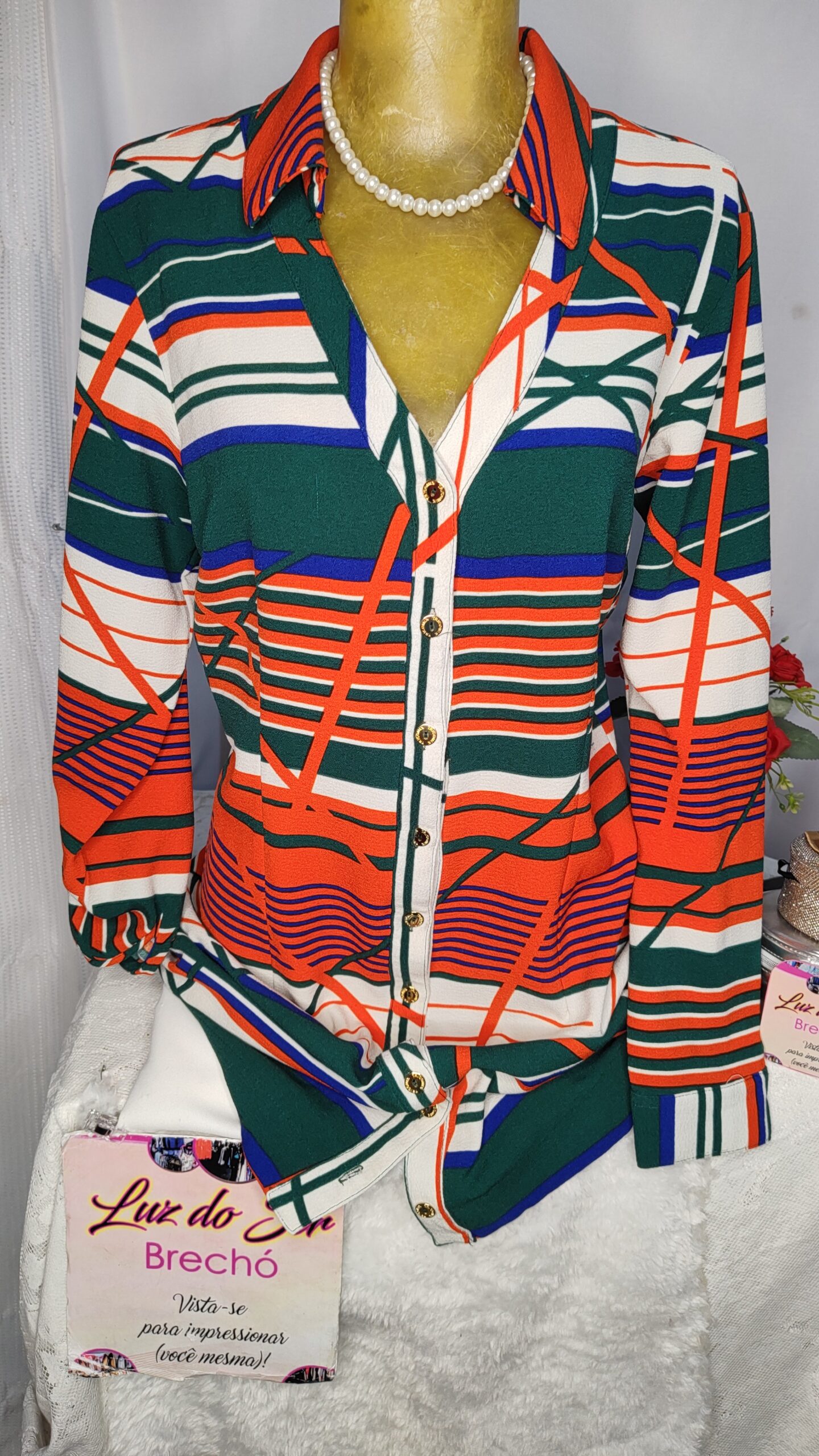 Blusa de Tecido Crepe Nova
