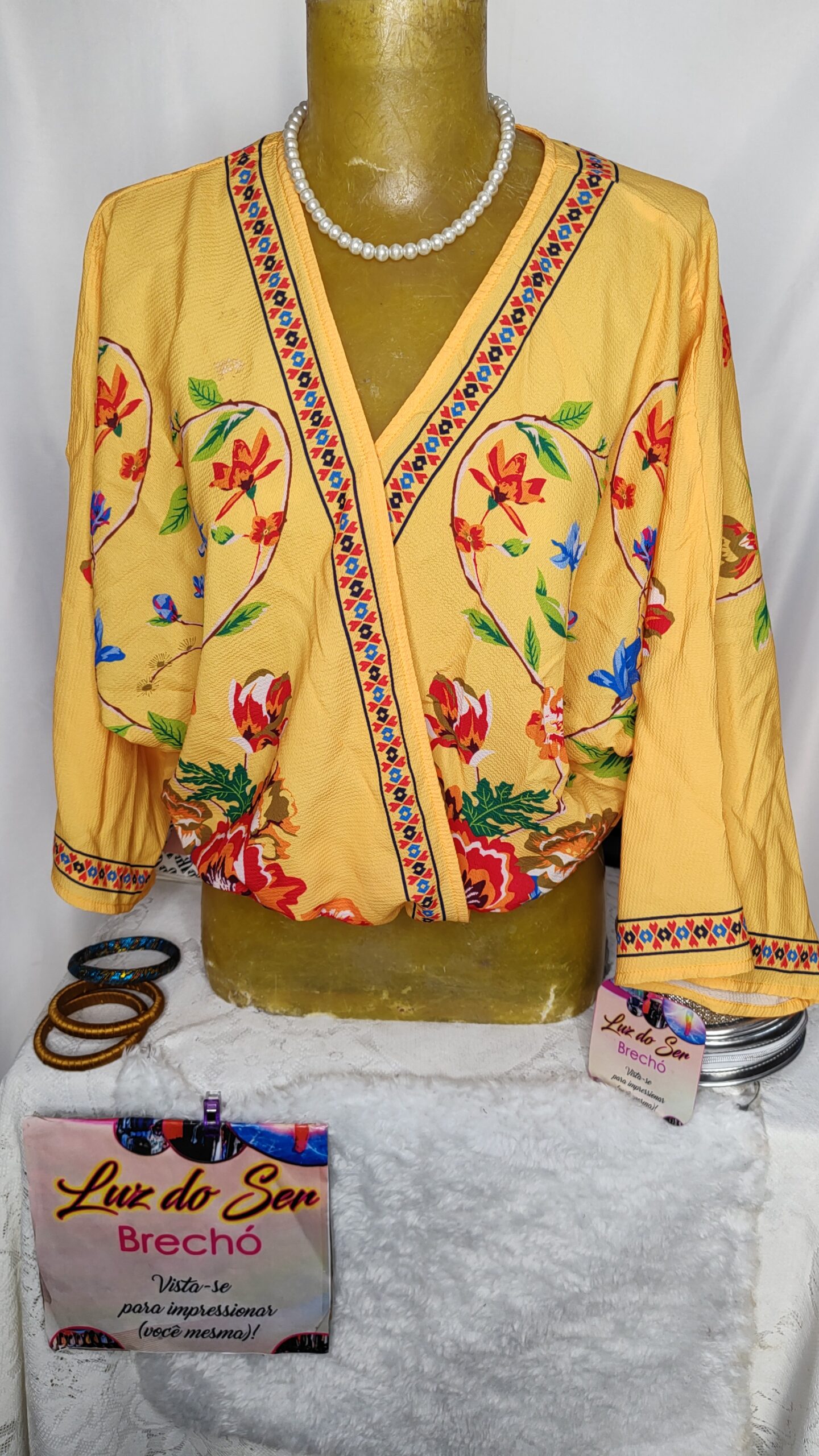 Blusa Feminina. Tam G. Tecido Indiano