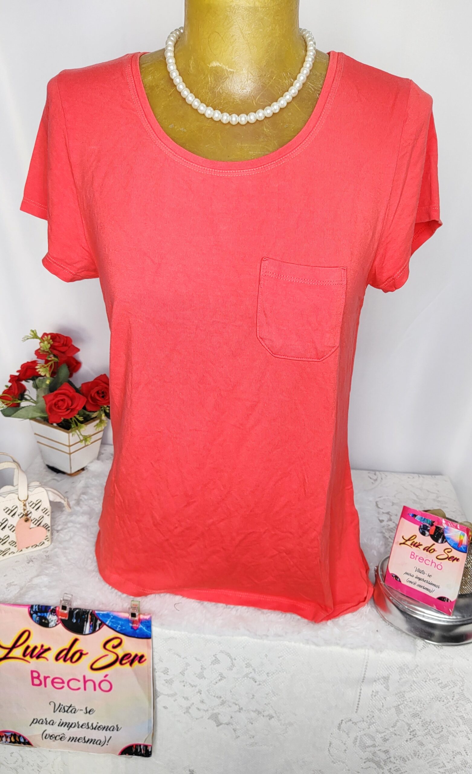 Blusa Feminina. Tecido Malha. Tam M