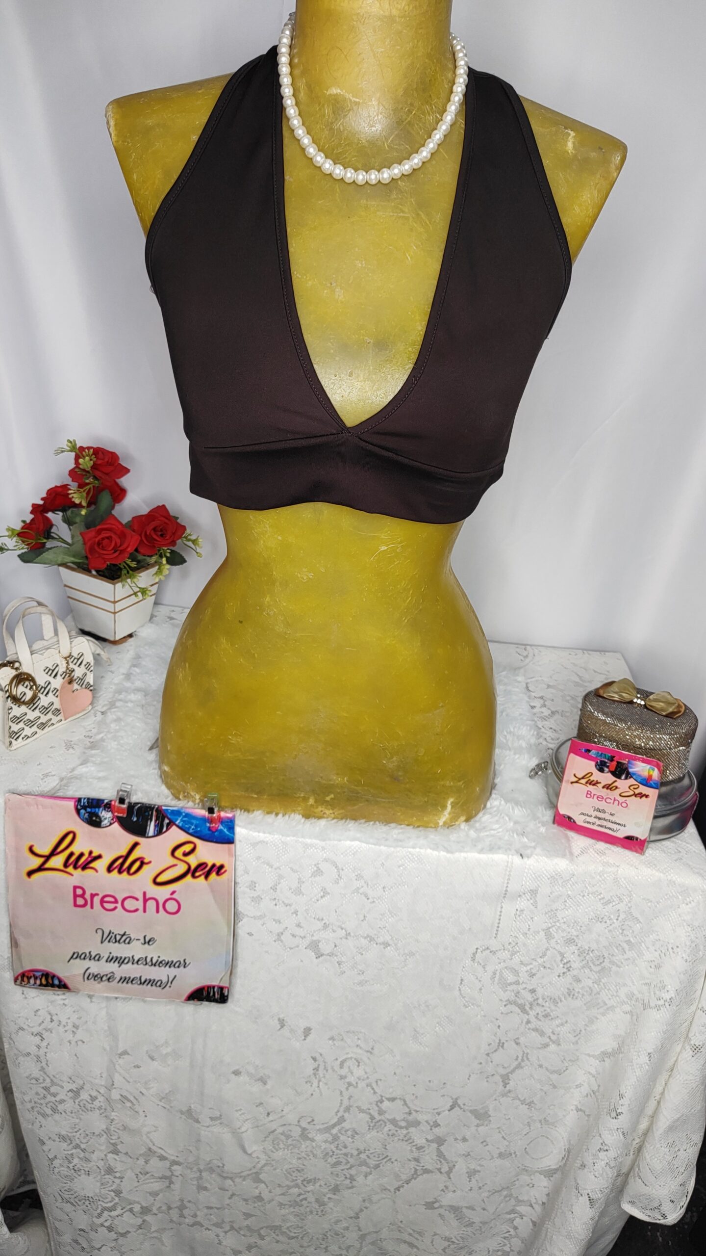 Top Tecido Lycra. Tam P