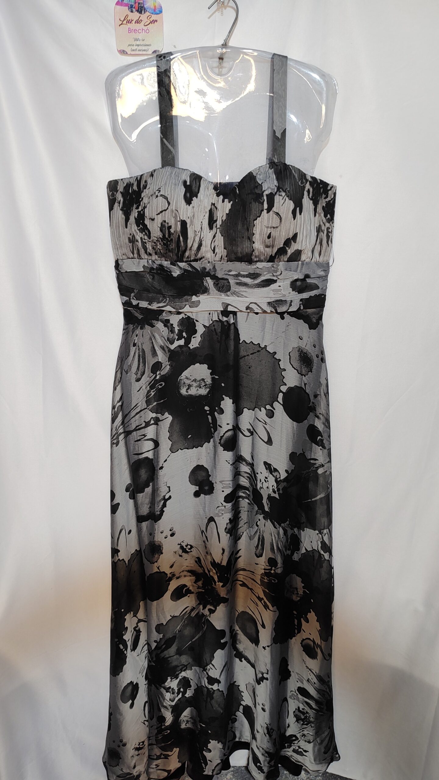 Vestido Longo de Festa. Tecido Acetinado. Tam M/G