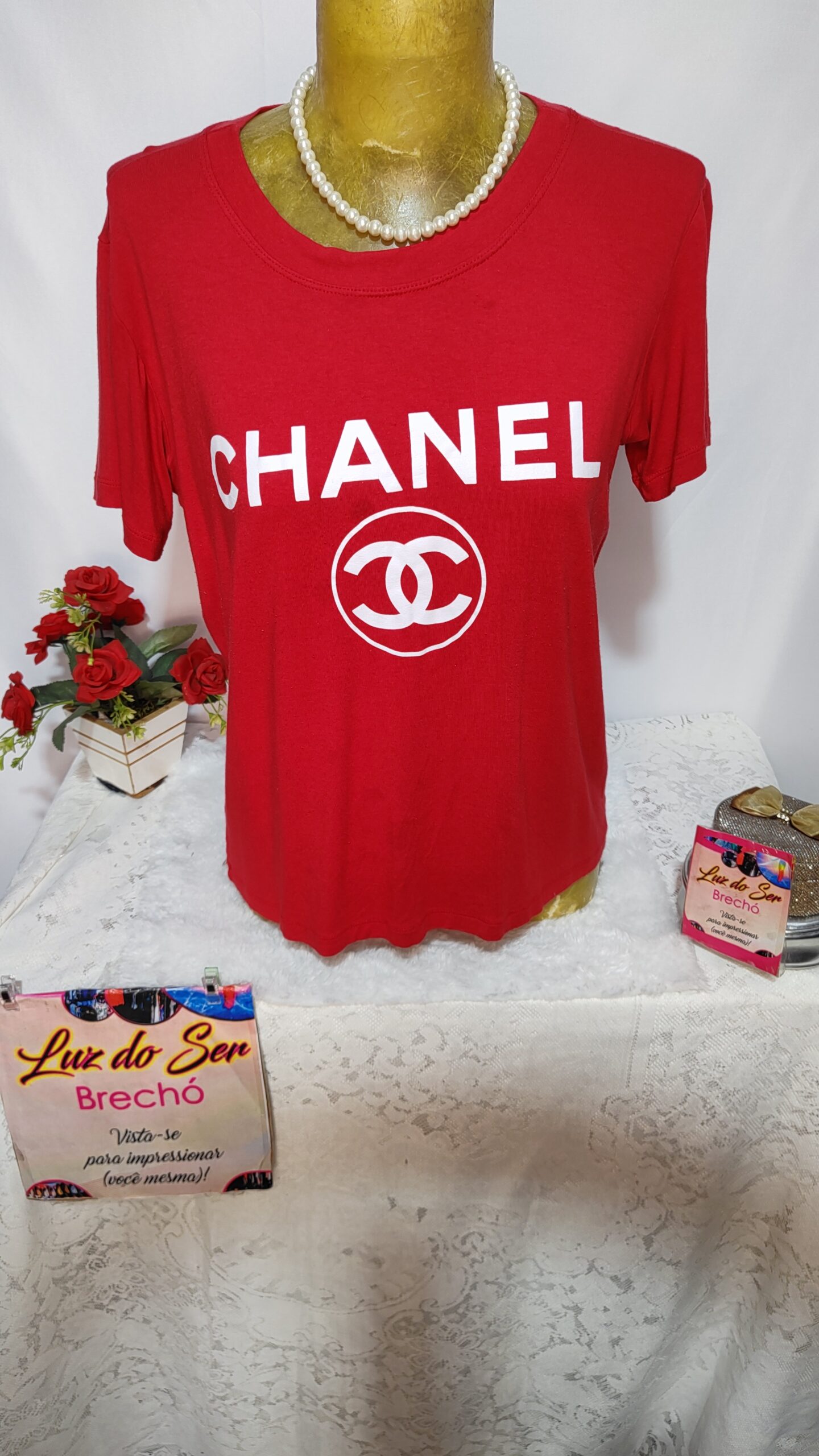 Camiseta. Tecido Malha. Tam M