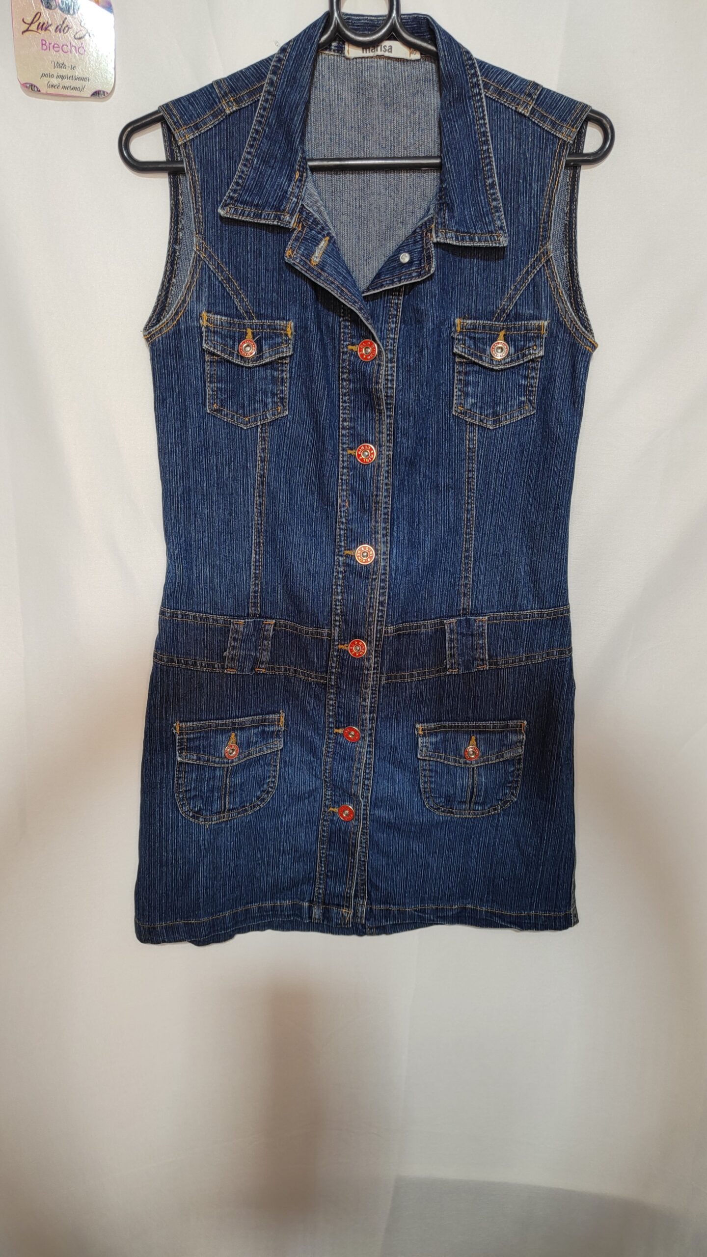 Vestido Jeans Feminino. Tam M