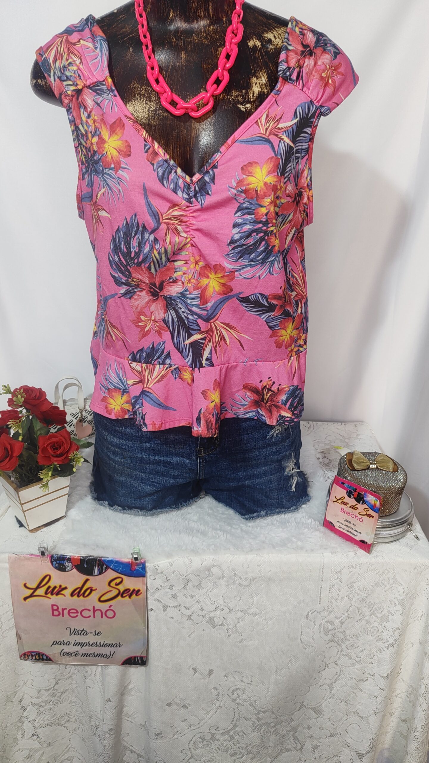 Blusa Feminina. Tecido Malha. Tam M